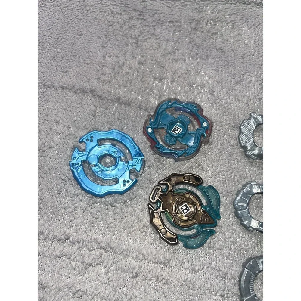 Beyblade Burst Lot Tomy Hasbro 3 Beys Nepstrius Jorgunmand Minoboros w/ Launcher